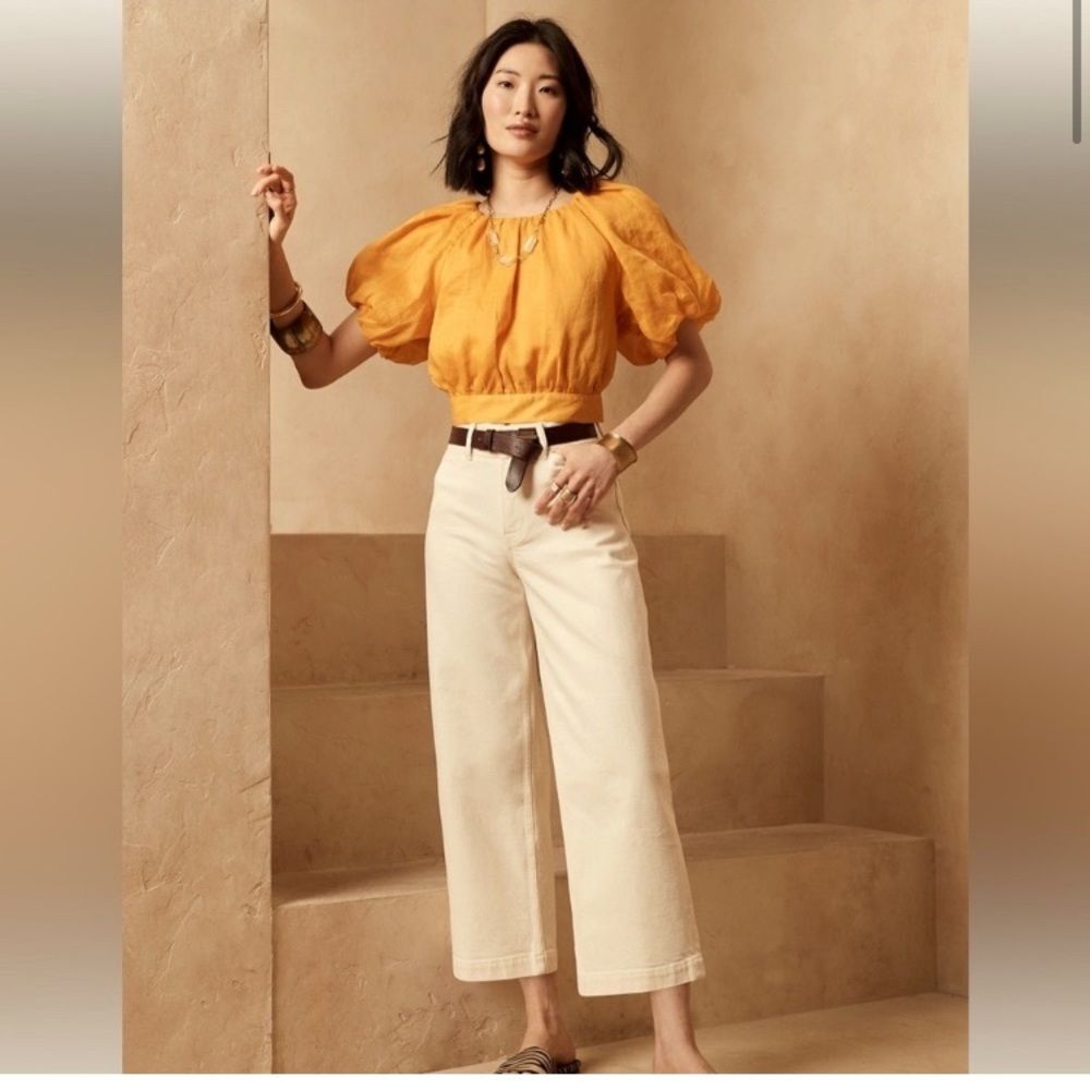 Madewell Slim Emmet Wide Leg Crop‎ Pants, 37
